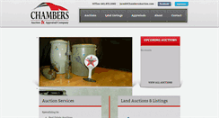 Desktop Screenshot of chambersauction.com